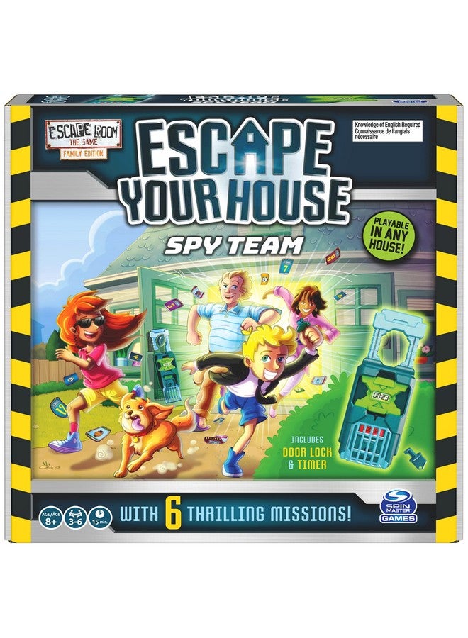 Spin Master Games Escape Room The Game, Escape Your House: Spy Team Fun Strategy Family Board Game, for Kids Aged 8 and up - Image 1