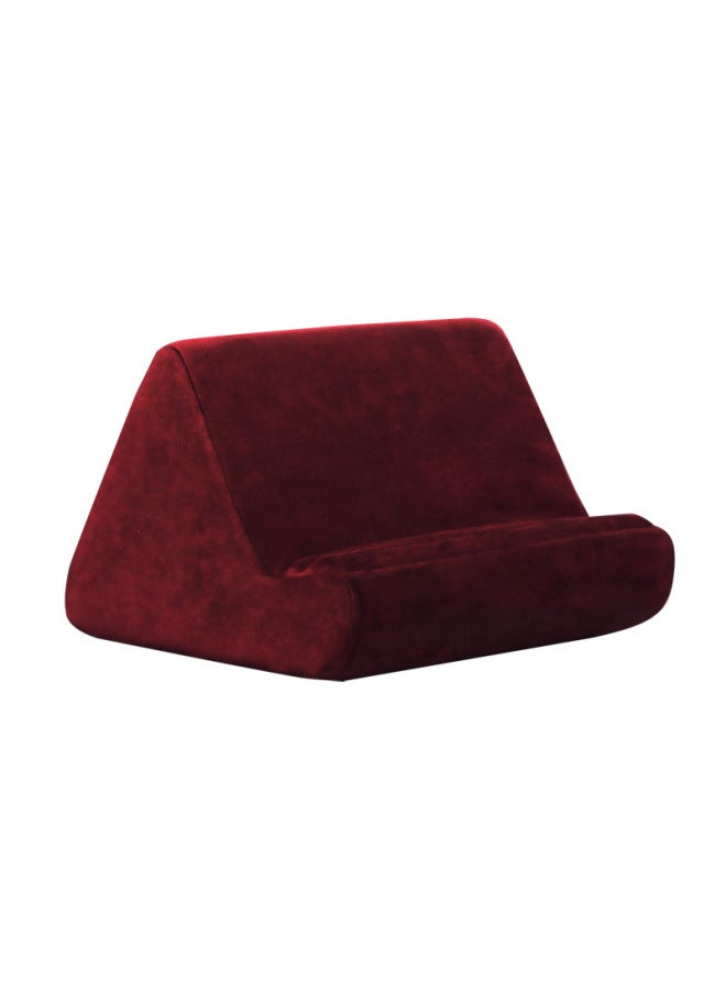 Adjustable Soft Pillow Mobile Phone Stand Tablet Desktop Reading Bracket Holder Arm Rest Cushion Pad For Laptop Computer-Color:Burgundy-Applicable Dimensions:Second Generation -5:28.5*25*18.5cm - Image 1