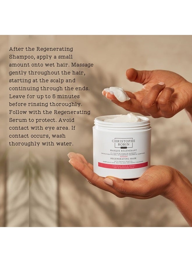 Christophe Robin Regenerating Mask with Prickly Pear Seed Oil, 8.4 fl. oz. - Image 4