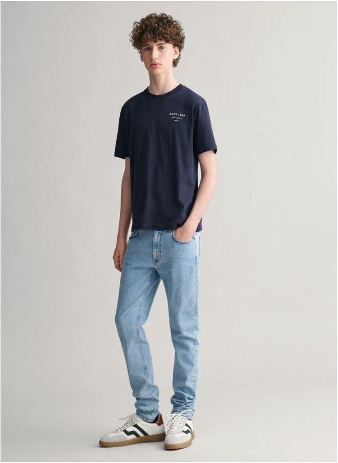 GANT - Gant Teens Script Graphic T-Shirt - Image 1