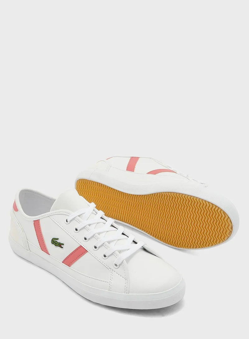 LACOSTE Sideline Leather Sneakers Dark