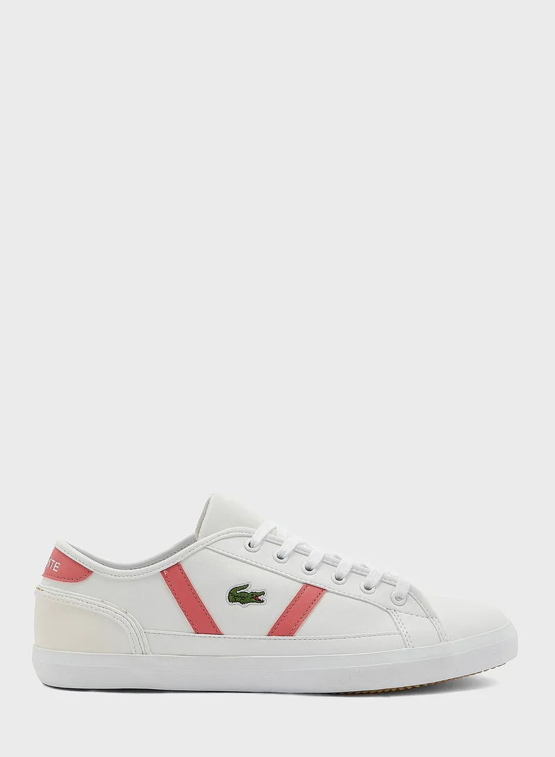 LACOSTE Sideline Leather Sneakers Dark