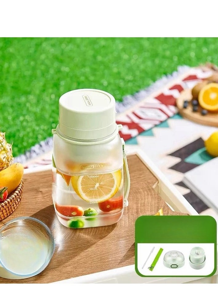 Kawu 1000ML Juicer Multi functional Electric Juice Cup Large Capacity Portable Blender Juice Cup Creative Gift  - Image 1