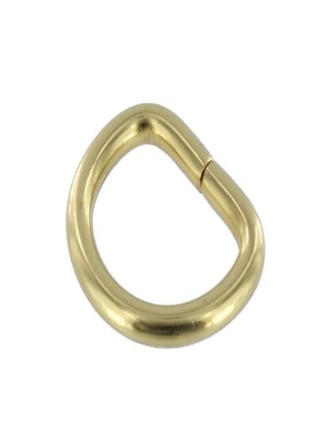 Nimida D Rings Extra Strong Golden Buckles for Straps, Un-Welded Connect Buckle for Leather Bags, Luggage, Purse Dog Lease | 4 mm Thick/Outer Size 1 & 3/25” inch – | Pack of 20 - Image 2