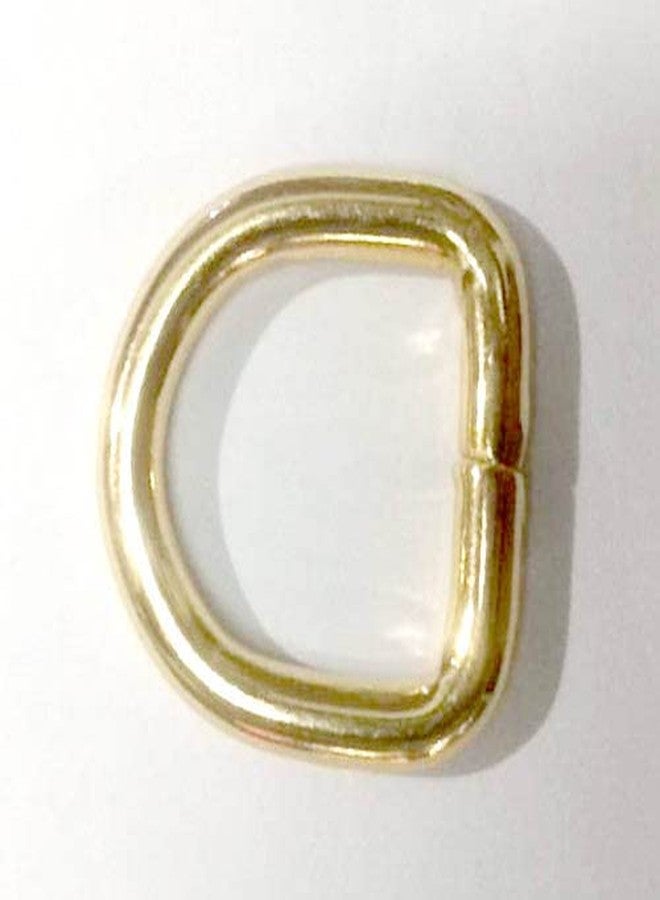 Nimida D Rings Extra Strong Golden Buckles for Straps, Un-Welded Connect Buckle for Leather Bags, Luggage, Purse Dog Lease | 4 mm Thick/Outer Size 1 & 3/25” inch – | Pack of 20 - Image 3