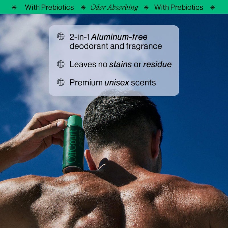 OffCourt - Natural Deodorant Body Spray for Men and Women - Aluminum Free - Whole Body Deodorant for Women and Men - Medium-Bodied Fig Leaves and White Musk Scent, 3.4 Ounce (Pack of 1) - Image 2