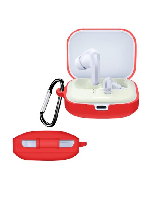Earphone Protective Case Suitable For Xiaomi Redmi Buds 5 Cover Shockproof Shell Washable Silicone Housing Anti Dust Sleeve Frame (Red)
