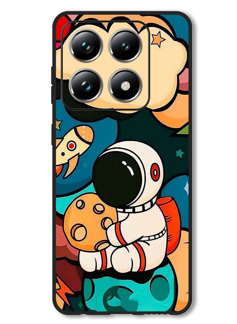 Theodor Case Compatible with Xiaomi 14T Protection Shockproof Bumper Cover Astronaut Cheese - Image 1
