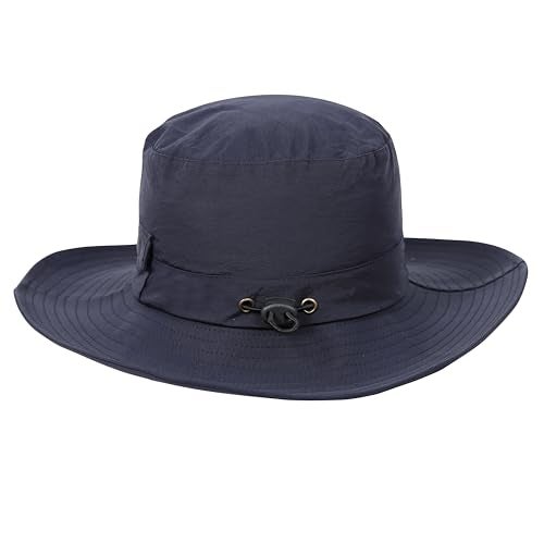 FabSeasons Waterproof Bucket Hat for Men & Women – Wide Brim UV Protection Outdoor Sun & Rain Hat, Adjustable Fit, Lightweight Travel, Hiking, Fishing, Monsoon Hat (Black, 58cm) - Image 2