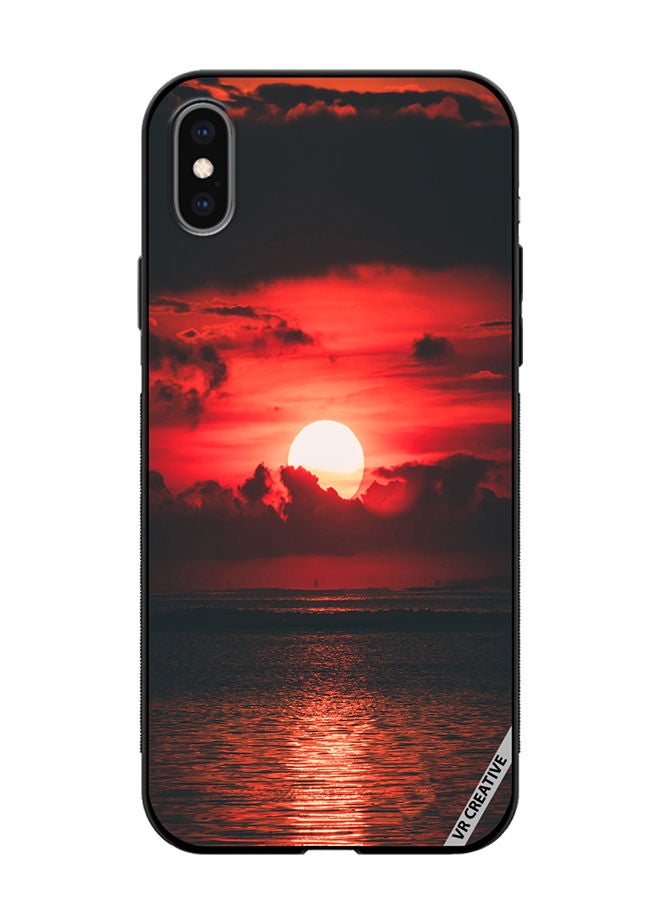 VR CREATIVE Protective Case Cover For Apple iPhone XS Max Loving Sun Design Multicolour - Image 1