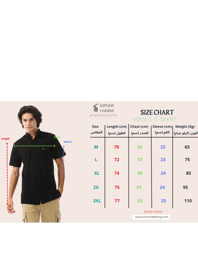 WHITE RABBIT - Mandarin Trendy Shirt - Image 1