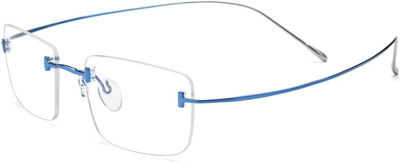 FONEX Titanium Glasses Frame,Rimless Frameless Optical Eyewear Eyeglasses for Men and Women F85634 - Image 4