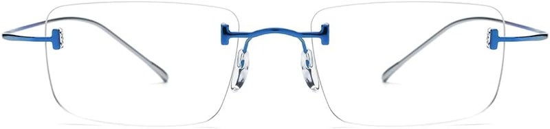 FONEX Titanium Glasses Frame,Rimless Frameless Optical Eyewear Eyeglasses for Men and Women F85634 - Image 3