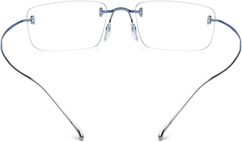FONEX Titanium Glasses Frame,Rimless Frameless Optical Eyewear Eyeglasses for Men and Women F85634 - Image 5