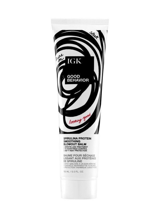 أي جي كي بلسم IGK Good Behavior Spirulina Protein Anti-Frizz Smoothing Blowout Balm 150 مل / 5 أونصة - Image 1