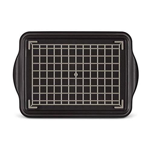 Freelance Anti Slip Serving Tray - 40.2 x 27 cm - Black - Non-Slip Rubber Surface, Break-Resistant - Versatile Anti Skid PP Plastic Kitchen & Dining/Coffee Table Trays for Breakfast/Food/Tea - Image 4