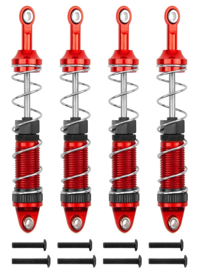 Vgoohobby Full Metal Shock Absorber Damper Compatible with MN Model MN128 MN86 MN86K MN86KS G500 1/12 RC Crawler Car (Red) - Image 1