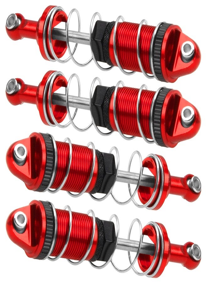 Vgoohobby Full Metal Shock Absorber Damper Compatible with MN Model MN128 MN86 MN86K MN86KS G500 1/12 RC Crawler Car (Red) - Image 3