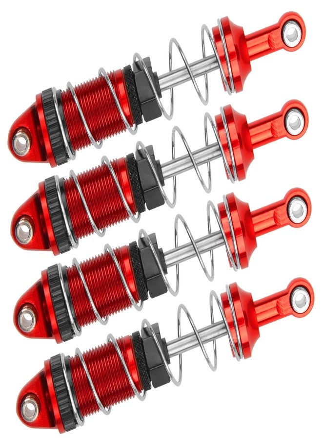 Vgoohobby Full Metal Shock Absorber Damper Compatible with MN Model MN128 MN86 MN86K MN86KS G500 1/12 RC Crawler Car (Red) - Image 2
