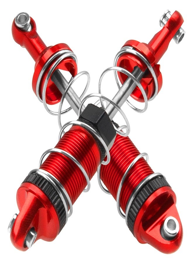 Vgoohobby Full Metal Shock Absorber Damper Compatible with MN Model MN128 MN86 MN86K MN86KS G500 1/12 RC Crawler Car (Red) - Image 4