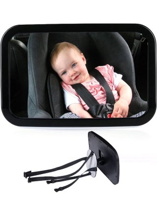 ECVV Backseat Baby Car Mirror, Rear View Mirror for Babies, Toddlers, Pet, Newborn 360° Rotation Clear Wide Angle View, Acrylic Shatterproof, Headrest Double Adjustable Strap Detachable - pzsku/Z5FD0A71F9DA7AFCB0E06Z/45/_/1738146893/2c7fc03a-decc-4507-9010-c7592fde75f7