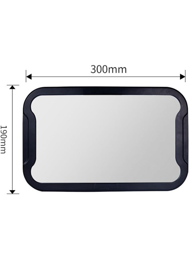 ECVV Backseat Baby Car Mirror, Rear View Mirror for Babies, Toddlers, Pet, Newborn 360° Rotation Clear Wide Angle View, Acrylic Shatterproof, Headrest Double Adjustable Strap Detachable