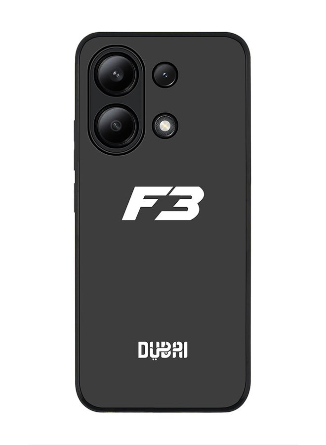 Stylizedd Rugged Black edge case for Xiaomi Redmi Note 13 4G, Slim fit Soft Case Flexible TPU Gel Thin Cover -   Faz3 Dubai Grey - Image 1