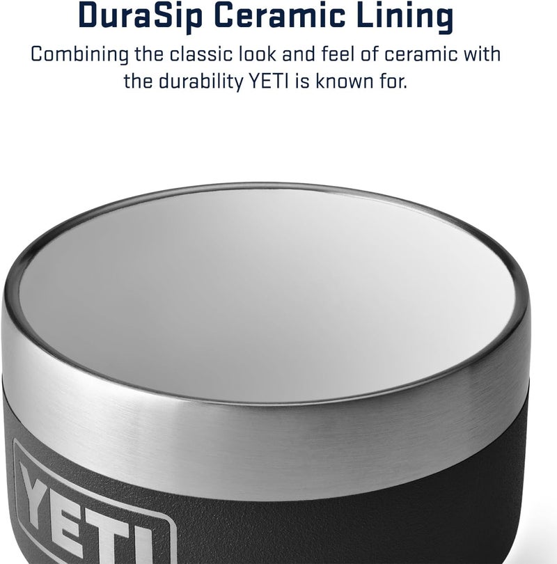 YETI كوب رامبلر القابل للتكديس سعة 4 أونصات، من الفولاذ المقاوم للصدأ، معزول بالفراغ، كوب إسبريسو/قهوة، عبوة من 2 - Image 3