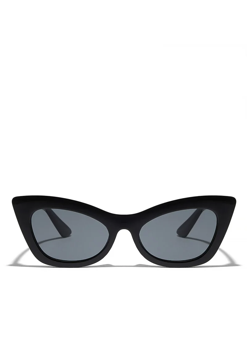 Blackout COURTNEY Women Black Sunglasses - Frame Material: Thermoplastic Rubber (TR90)- Frame Color: Black-Lens Color: Gray  - Full Rim