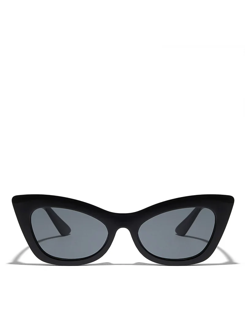 Blackout COURTNEY Women Black Sunglasses - Frame Material: Thermoplastic Rubber (TR90)- Frame Color: Black-Lens Color: Gray  - Full Rim