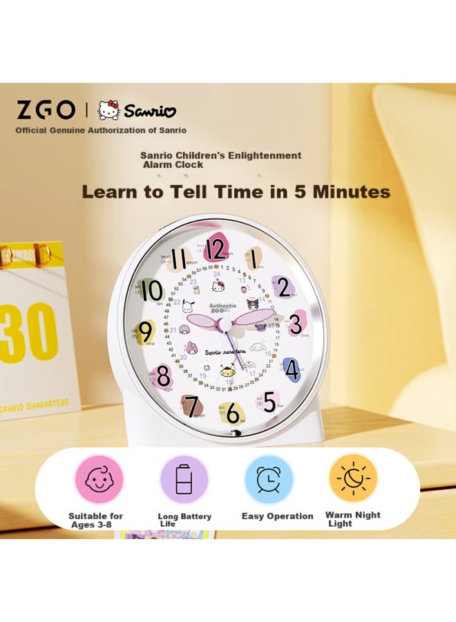 ZGO Zgo (zgo) Sanrio Alarm Clock Children's Early Education Learning Special Boys And Girls Wake-up Artifact With Loud Alarm Bedside Clock Pendulum 098 - Image 2