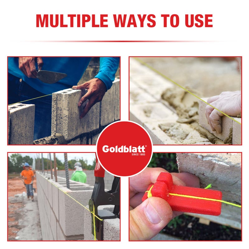 Goldblatt Mason Line,250 Feet #18 Braided Nylon String Line, Nylon Twine for Gardening or Masonry Tools, Perfect Construction String for A String Level, Twine String for Gardening - Image 5