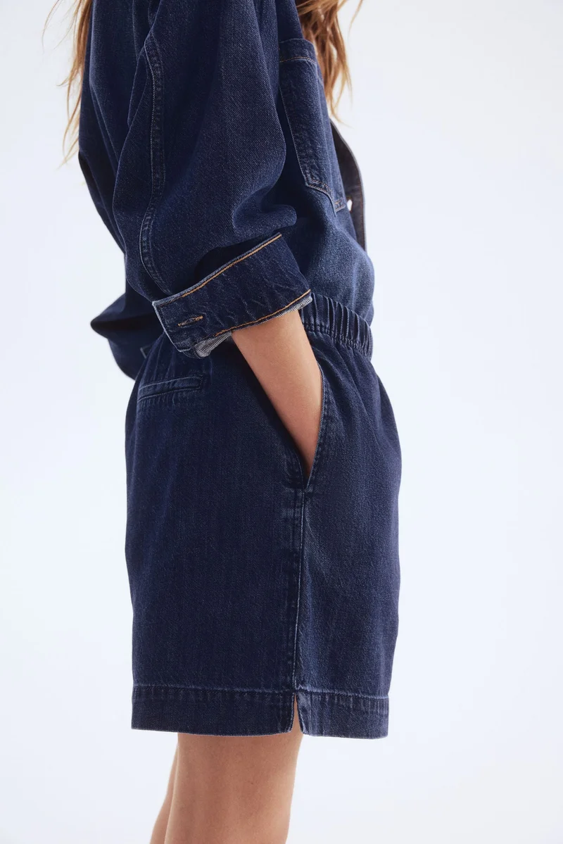 H&M Denim pull-on shorts