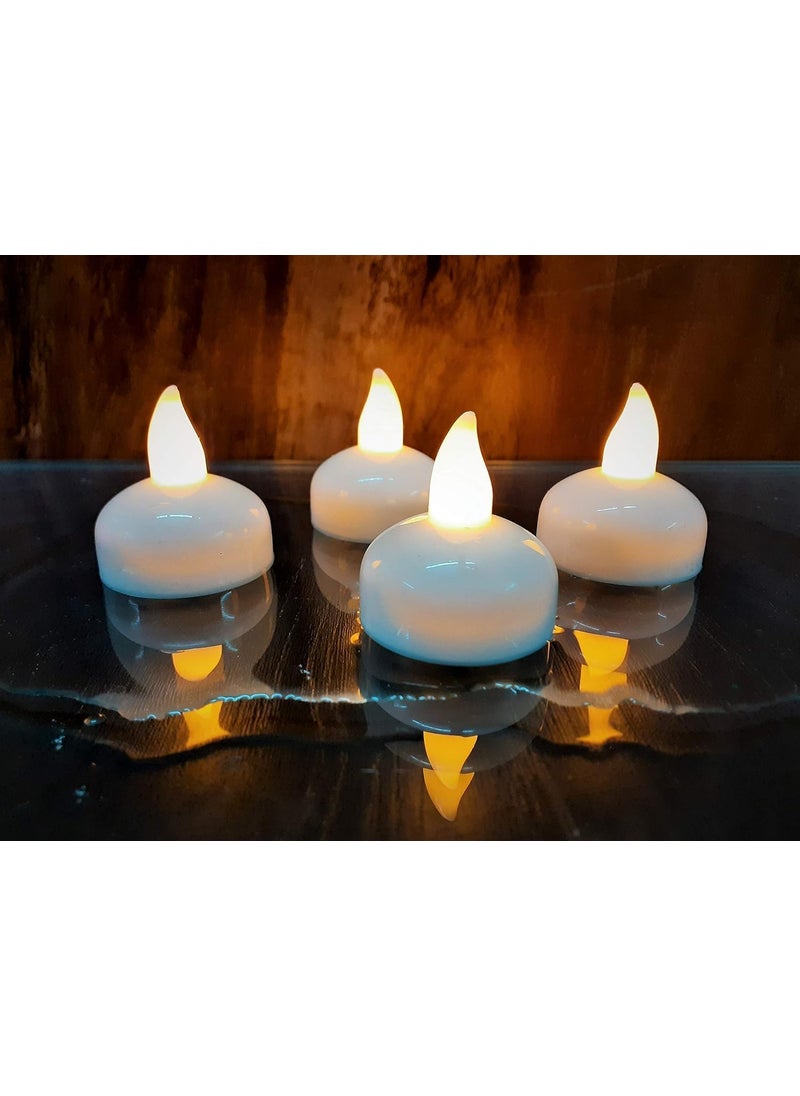 ZOOBE ENTERPRISE ZOOBE ENTERPRISE LED Light Diya with Water Sensor Electric Floating Lamp for Diwali Pooja Room Home Decoration Perfect for Festive Decor Home Ambiance Set of 12  - Image 5