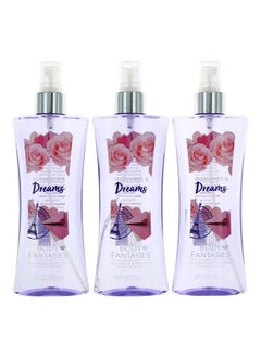 Parfums de Coeur Romance & Dreams by Body Fantasies 3 Pack 8oz Fragrance Body Spray women 
