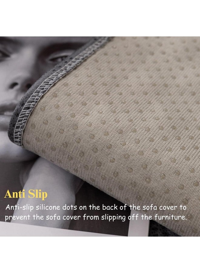 House of Quirk Luxury Waterproof Sofa Cover 1/2/3/4 Seater Anti-Slip Plaid Sofa Cover Washable Sofa Slipcover Furniture Protector from Pets Replacement Protector (Five Seater, Navy, 70x230cm) - Image 5