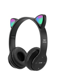 P47 Foldable Light-Up Headphones for Online Learning, Travel, and Mobile Phones, Supports 3.5mm Audio - Kids Headphones  - Image 1