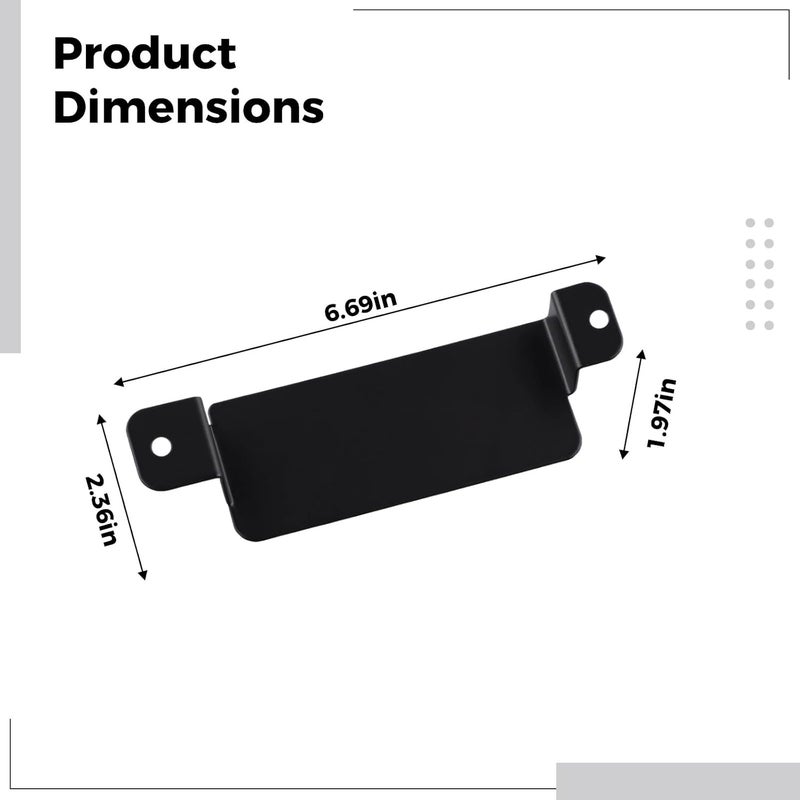 Anti-Theft Steel Neutral Cover Plate for Charger 2015-2023, Including Tamper-Proof Screws and T-20 Tool, SRT Hellcat, 6.7 x 2.4 x 2 in / 17 x 6 x 5 cm - Image 2