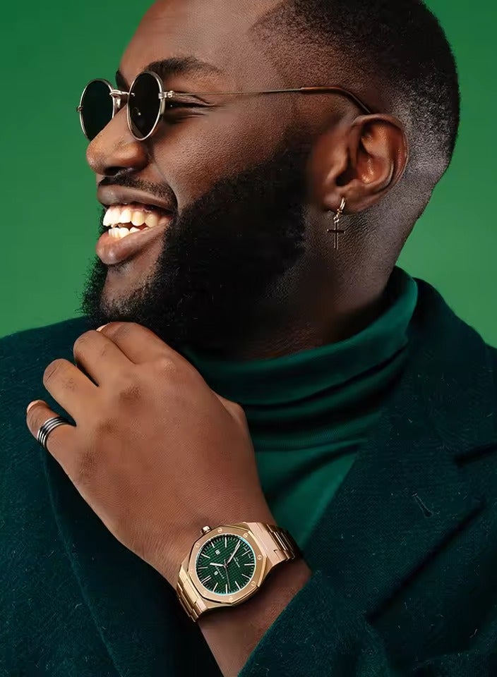 Sapphero Watch for Men Stainless Steel Mens Watches Waterproof Analog Quartz Movement Wrist Watch Gifts for Men - Image 4