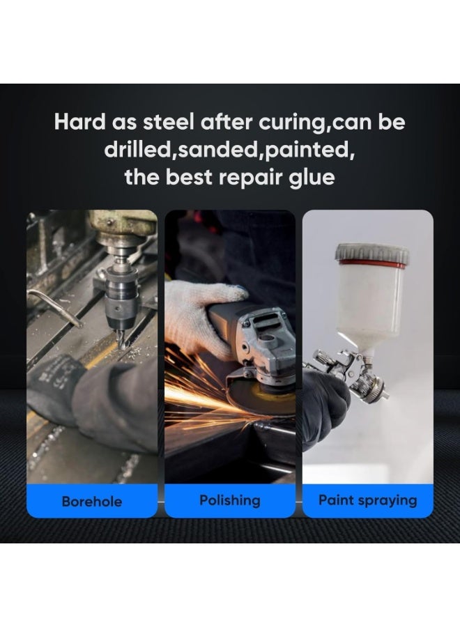 MJZ 50ml Metal Glue, Heavy Duty Epoxy Adhesive Welding Glue,Waterproof Liquid Weld & Filler,All temp range compatible for Weld Stainless Steel, Iron, Aluminum, Fiberglass, Plastic,Diverse requirement fit - Image 3