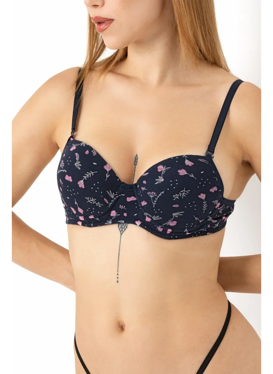 دو رى مى Patterned Push Up Bra