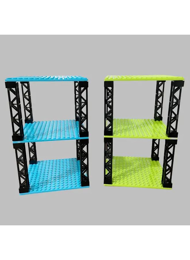Light Green Base plates Building Blocks MOC DIY 16x16 Dots Pillars Watchtower Display Rack Creative Decoration Gift - Image 1