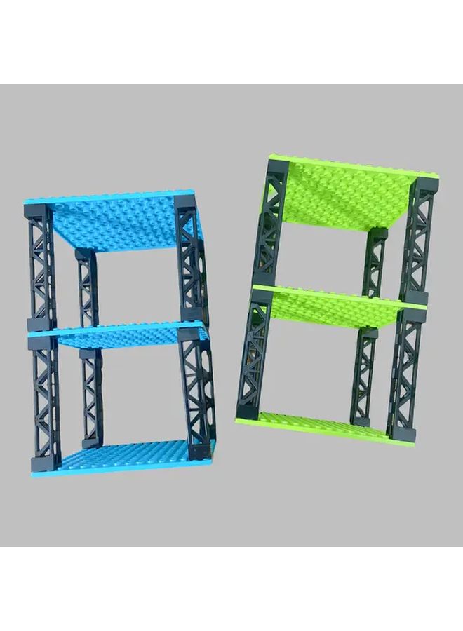 Light Green Base plates Building Blocks MOC DIY 16x16 Dots Pillars Watchtower Display Rack Creative Decoration Gift - Image 4