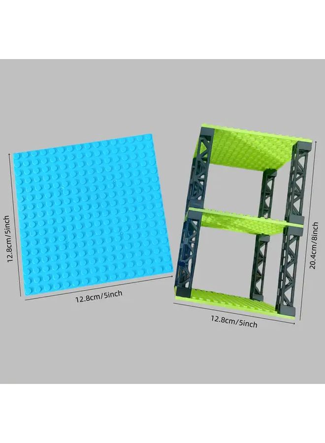 Light Green Base plates Building Blocks MOC DIY 16x16 Dots Pillars Watchtower Display Rack Creative Decoration Gift - Image 2