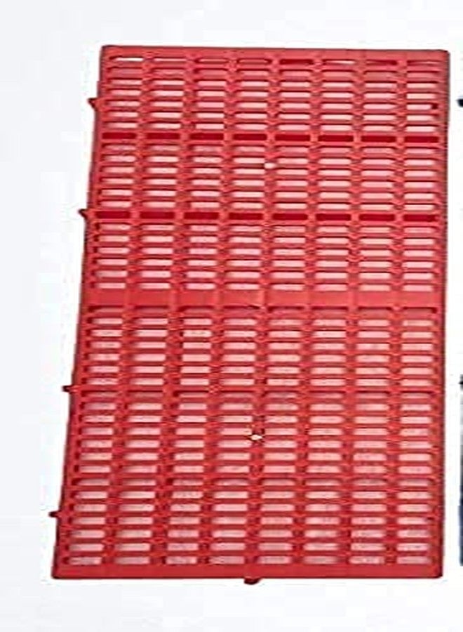 Toms pet mall Pet Plastic Flooring Mat for Dog/Cat/Rabbit/Goat Multipurpose Floor Mat 36x12 Inch (Red, Pack of 2 Pcs) - Image 1