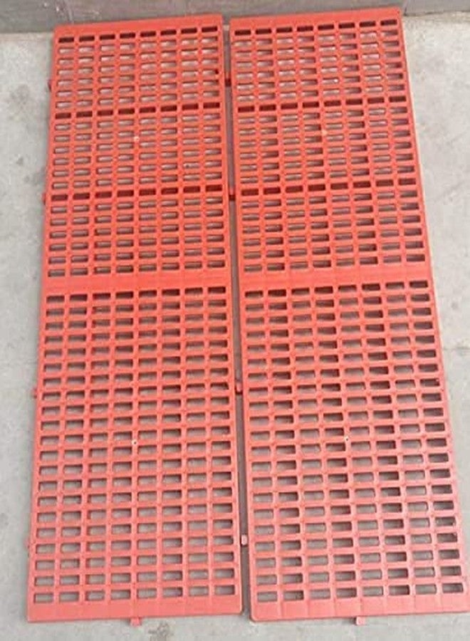 Toms pet mall Pet Plastic Flooring Mat for Dog/Cat/Rabbit/Goat Multipurpose Floor Mat 36x12 Inch (Red, Pack of 2 Pcs) - Image 3