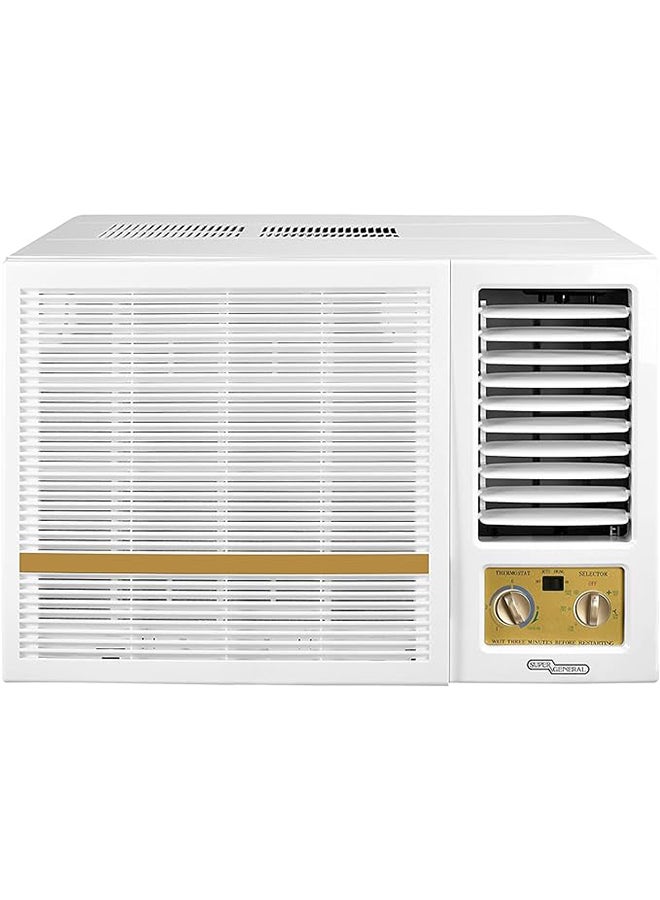 SUPER GENERAL Window Air Conditioner 24000 BTU SGA25HE White - Image 1