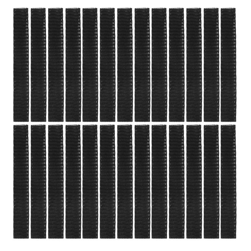 50pcs Makeup Brush Mesh Cover Cosmetic Brush Protector Net Sleeve Guards (Black) - Image 1