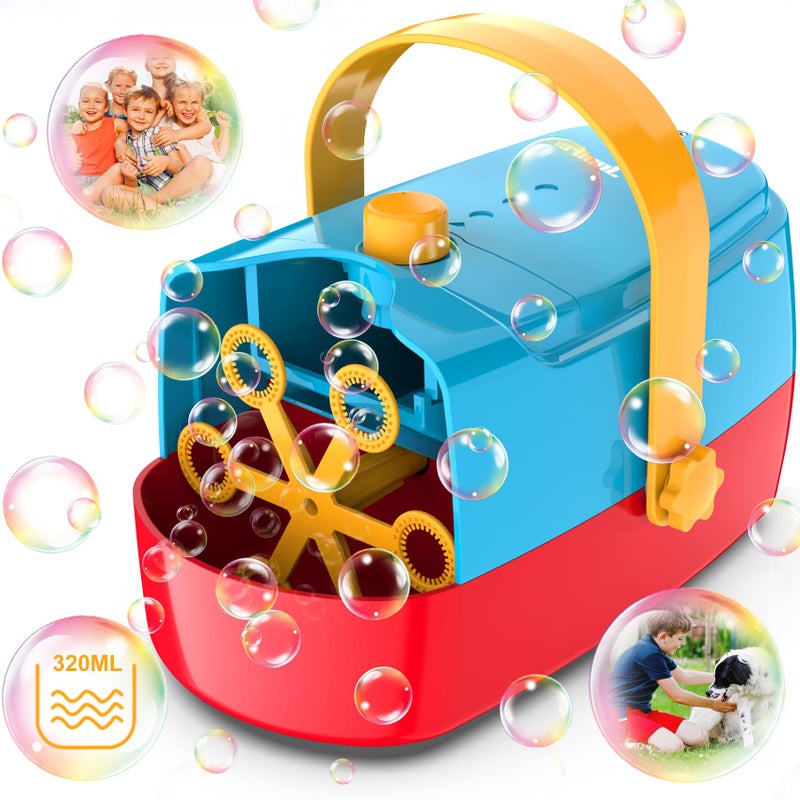 Zerhunt Bubble Machine Durable Automatic Bubble Blower 18000 Big Bubbles Per Minute Bubbles for Kids Toddlers Bubble Maker Operated by Plugin or Batteries Bubble Toys for Indoor Outdoor Birthday Party - Image 2