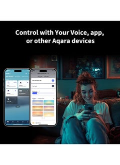أكارا Aqara LED Ceiling Light T1M – Smart RGB Lighting with Matter | Requires Zigbee 3.0 Hub  - Image 5